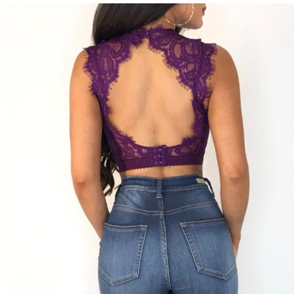 Purple Crop Top - Picture 2 of 2